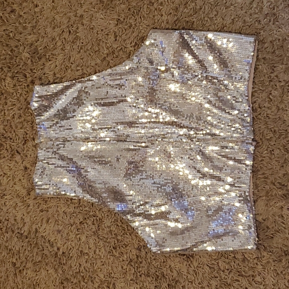Vivian Diamond Formal Sequin Crop Top - Picture 2 of 5